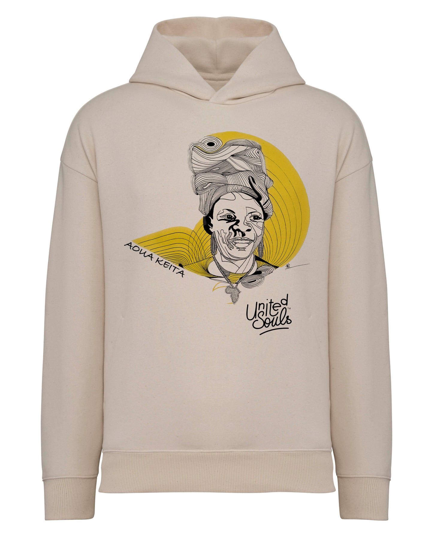 Aoua Keïta I Le sweat-shirt à capuche oversize unisexe