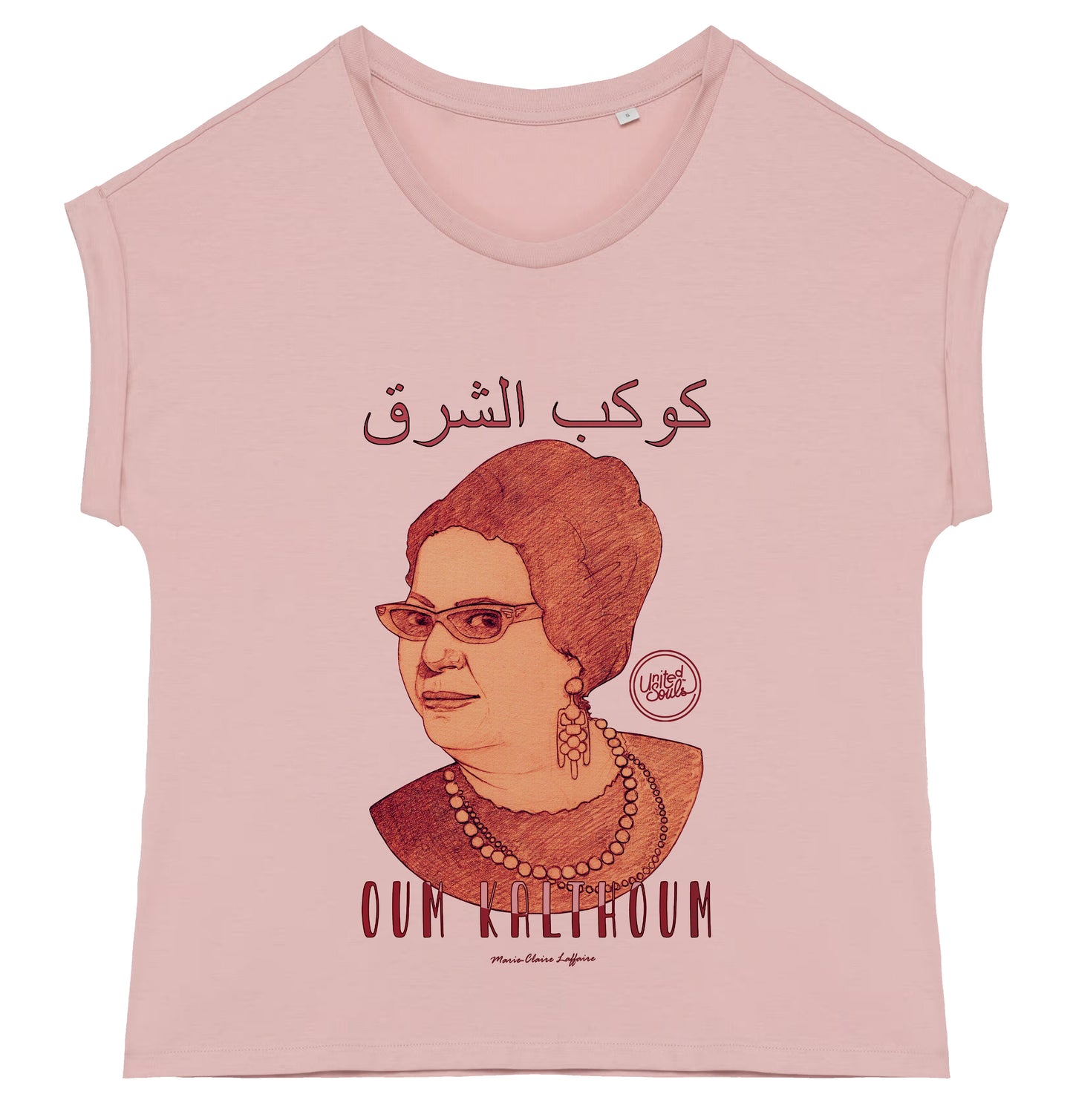 Oum Kalthoum I Le t-shirt manches à revers femme