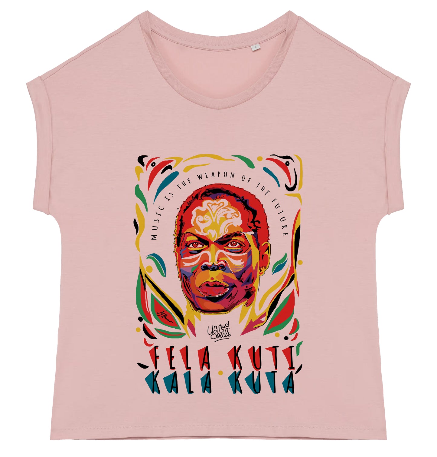 Fela Kuti I Damen T-Shirt mit Manschettenärmeln