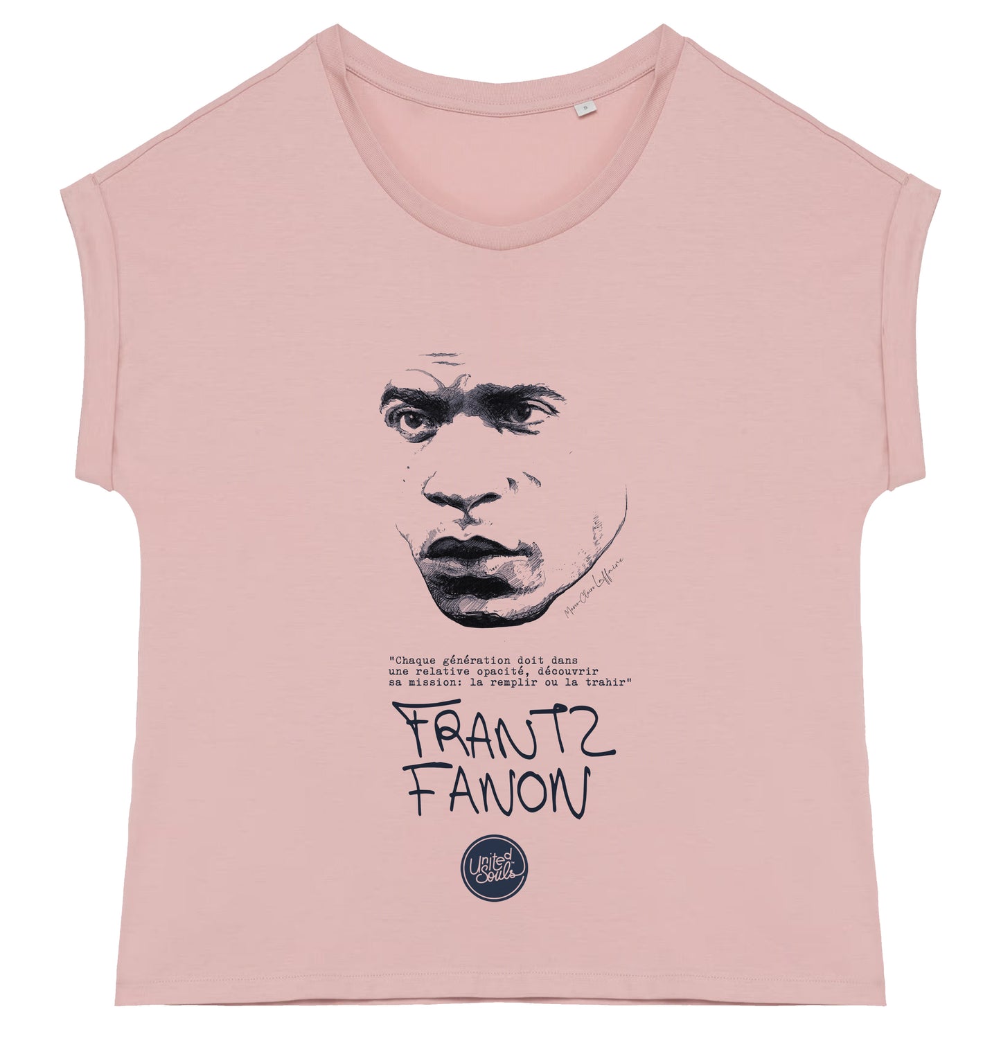 Frantz Fanon I Damen-T-Shirt mit Manschettenärmeln