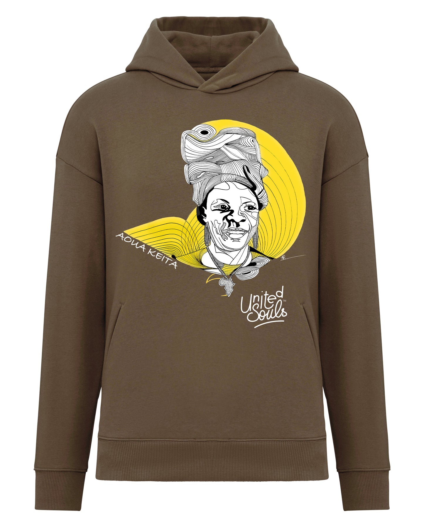Aoua Keïta I Le sweat-shirt à capuche oversize unisexe