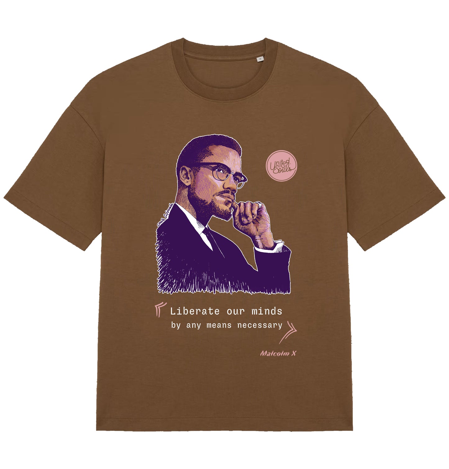 Malcolm X I Le T-shirt oversize Homme