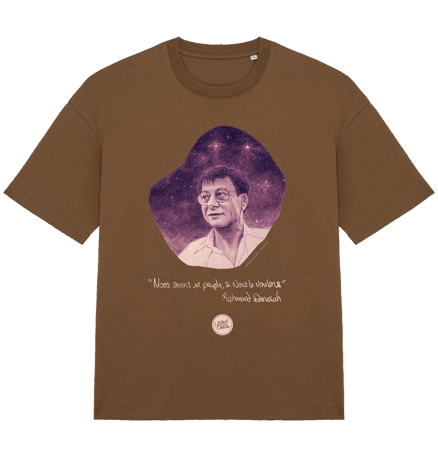 Mahmoud Darwich I Das übergroße T-Shirt Männer
