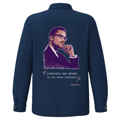 Malcolm X I La veste worker délavée United Souls - Des visages, une lutte, un héritage à porter !