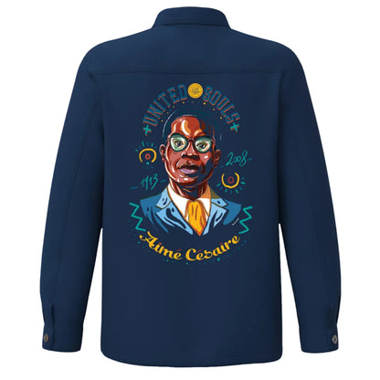 Aimé Césaire I La veste worker délavée United Souls - Des visages, une lutte, un héritage à porter !