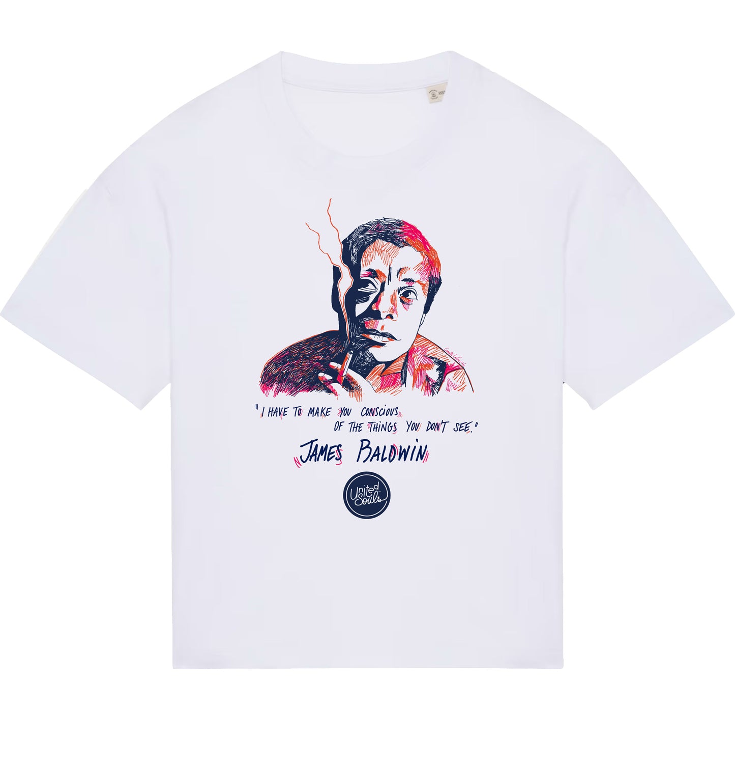 James Baldwin I Le T-shirt oversize Femme