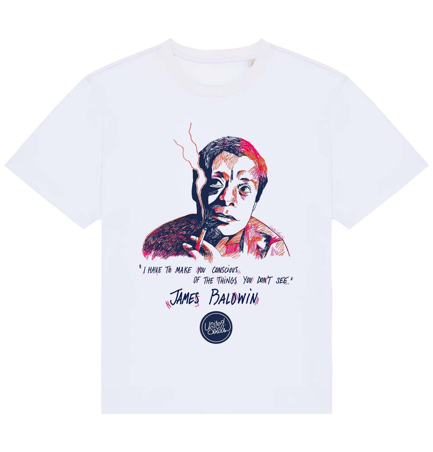 James Baldwin I Le T-shirt oversize Homme