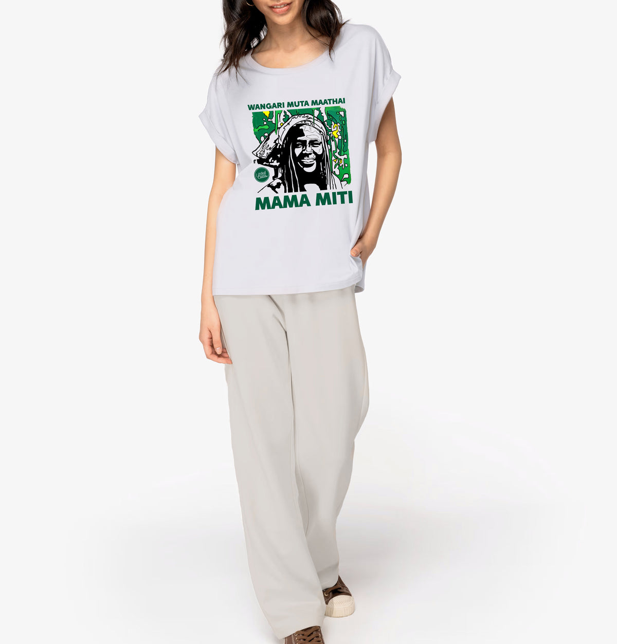 Wangari Muta Maathai I Le t-shirt manches à revers femme
