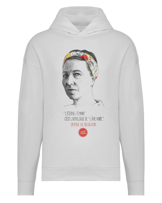 Simone de Beauvoir I Le sweat-shirt à capuche oversize unisexe
