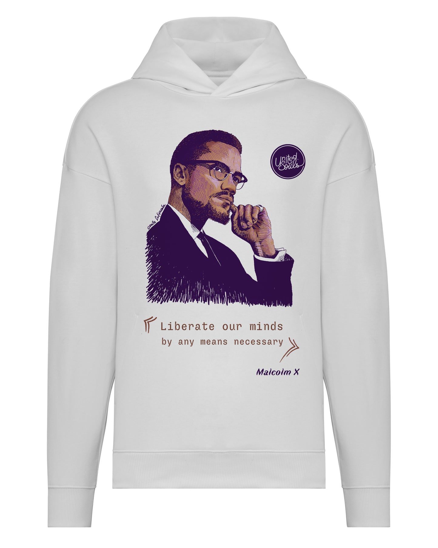 Malcolm XI Unisex Oversize-Kapuzenpullover