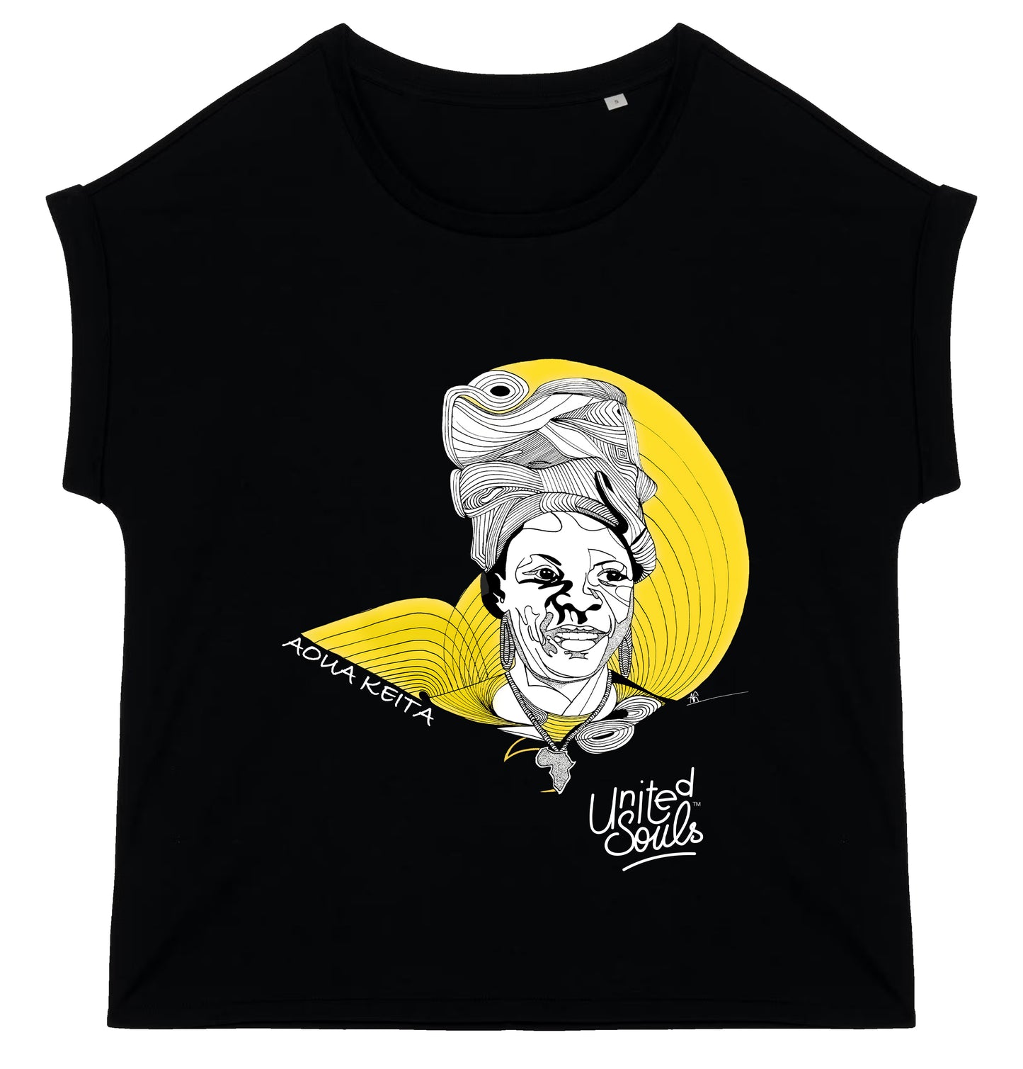 Aoua Keïta I Women's cuffed sleeve t-shirt