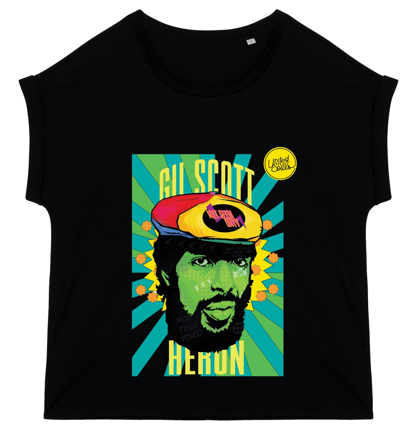 Gil Scott Heron I Damen T-Shirt mit Manschettenärmeln