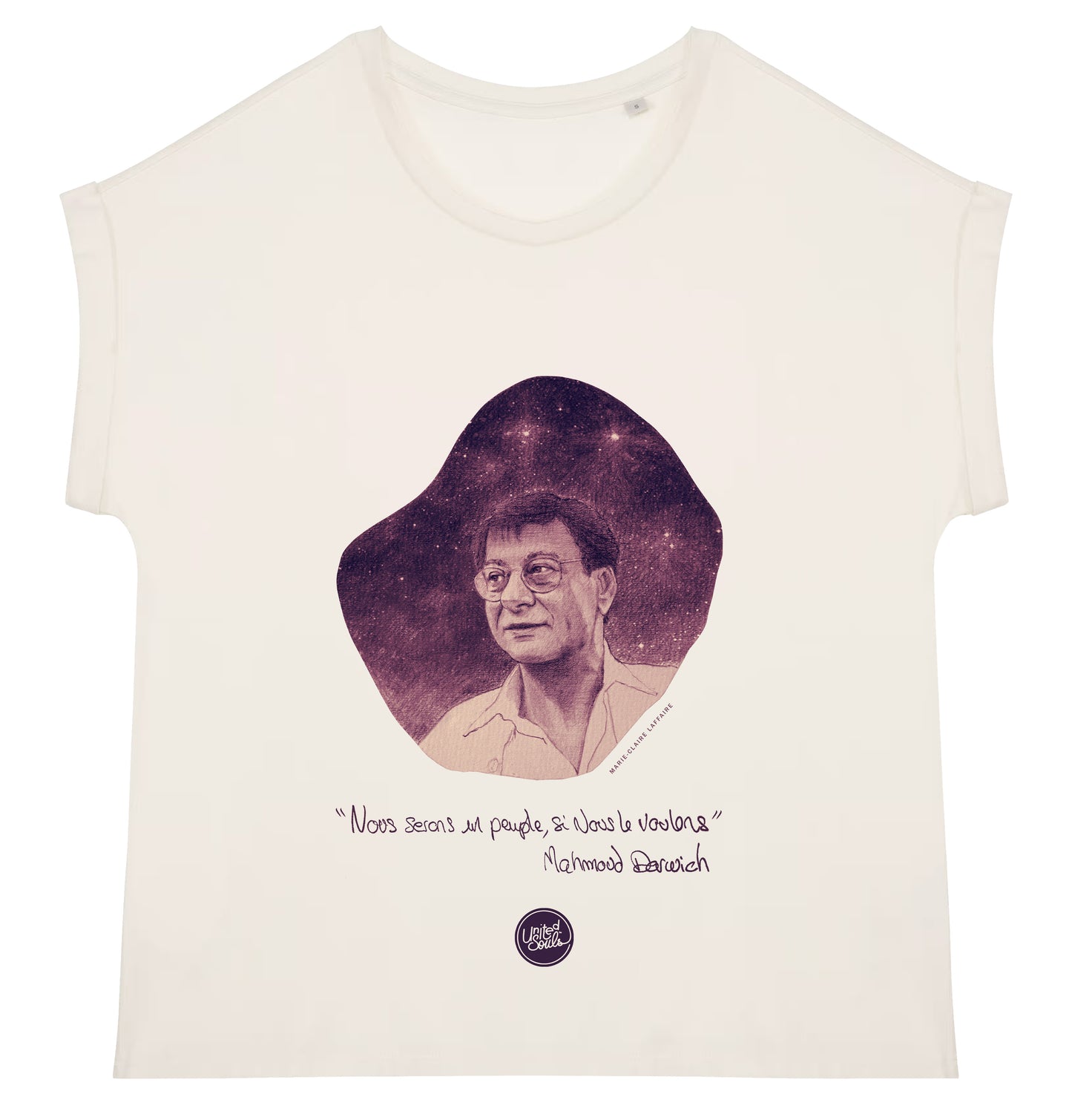 Mahmoud Darwich I Women's Turn-Up Sleeve T-Shirt