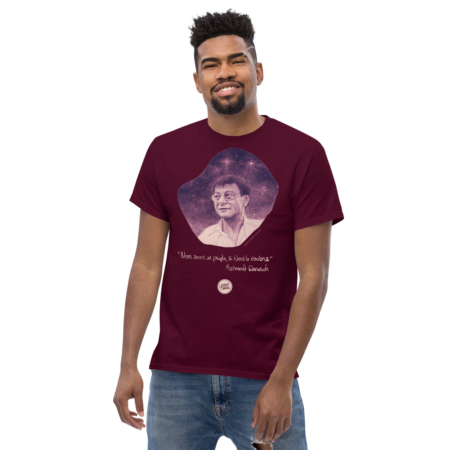 Mahmoud Darwich I The Essential Unisex 100% Cotton T-Shirt