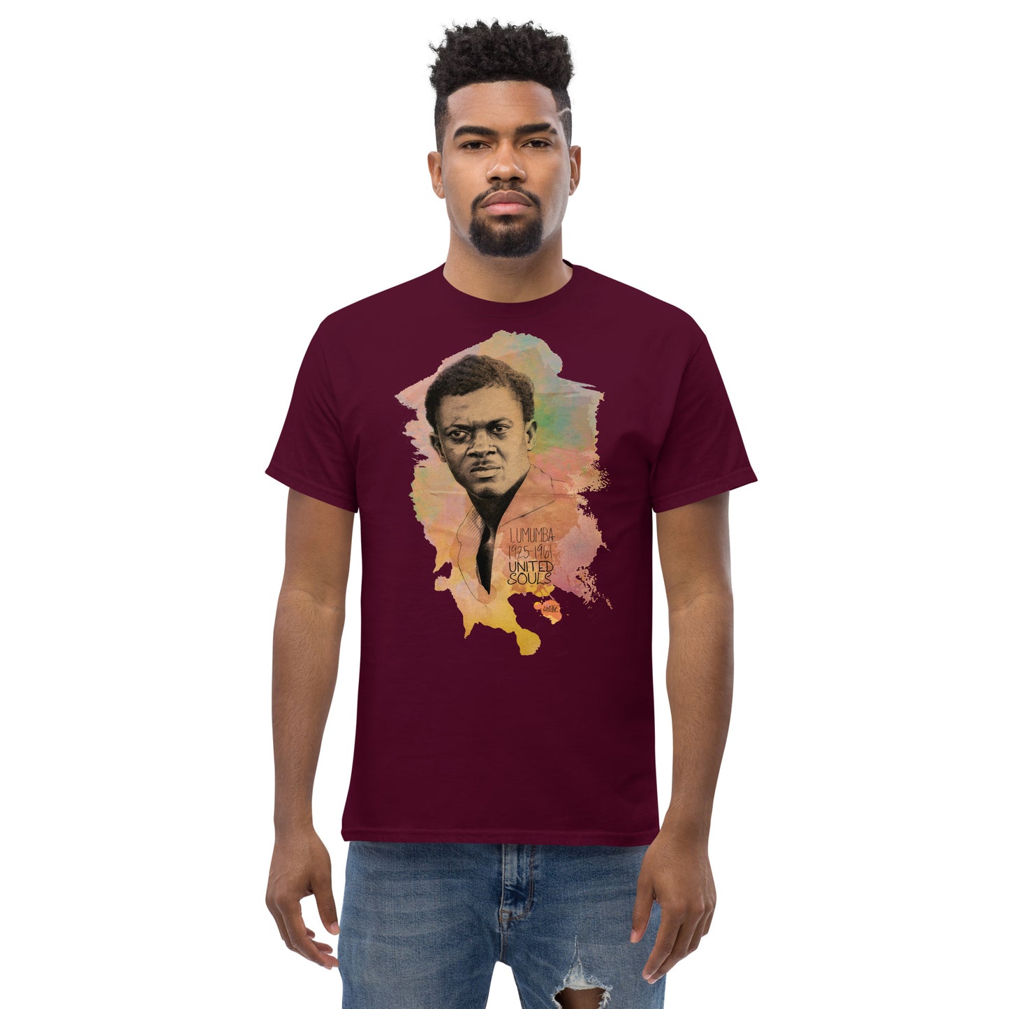 Patrice Lumumba color I The essential unisex 100% cotton t-shirt