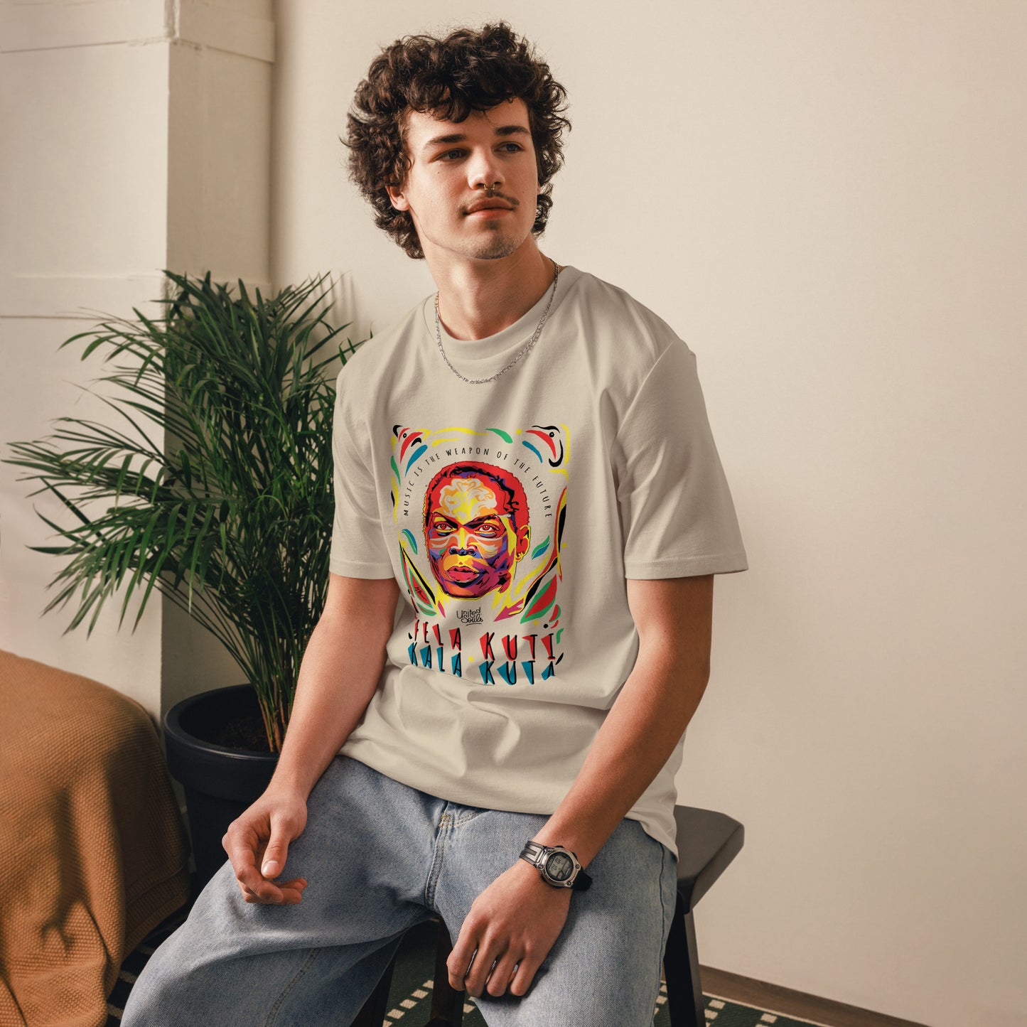 Fela Kuti I Das Unisex-T-Shirt aus Bio-Baumwolle