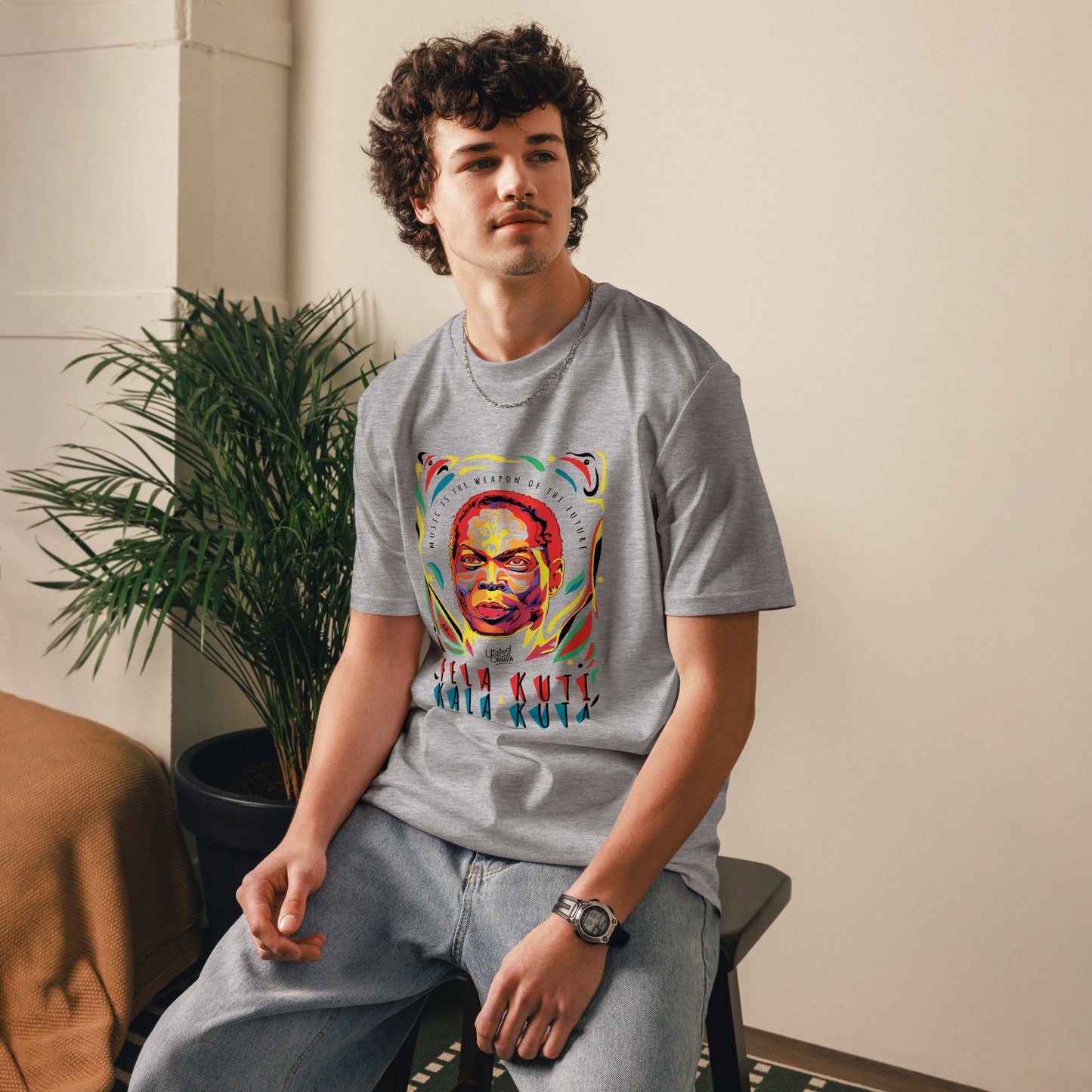 Fela Kuti I Das Unisex-T-Shirt aus Bio-Baumwolle