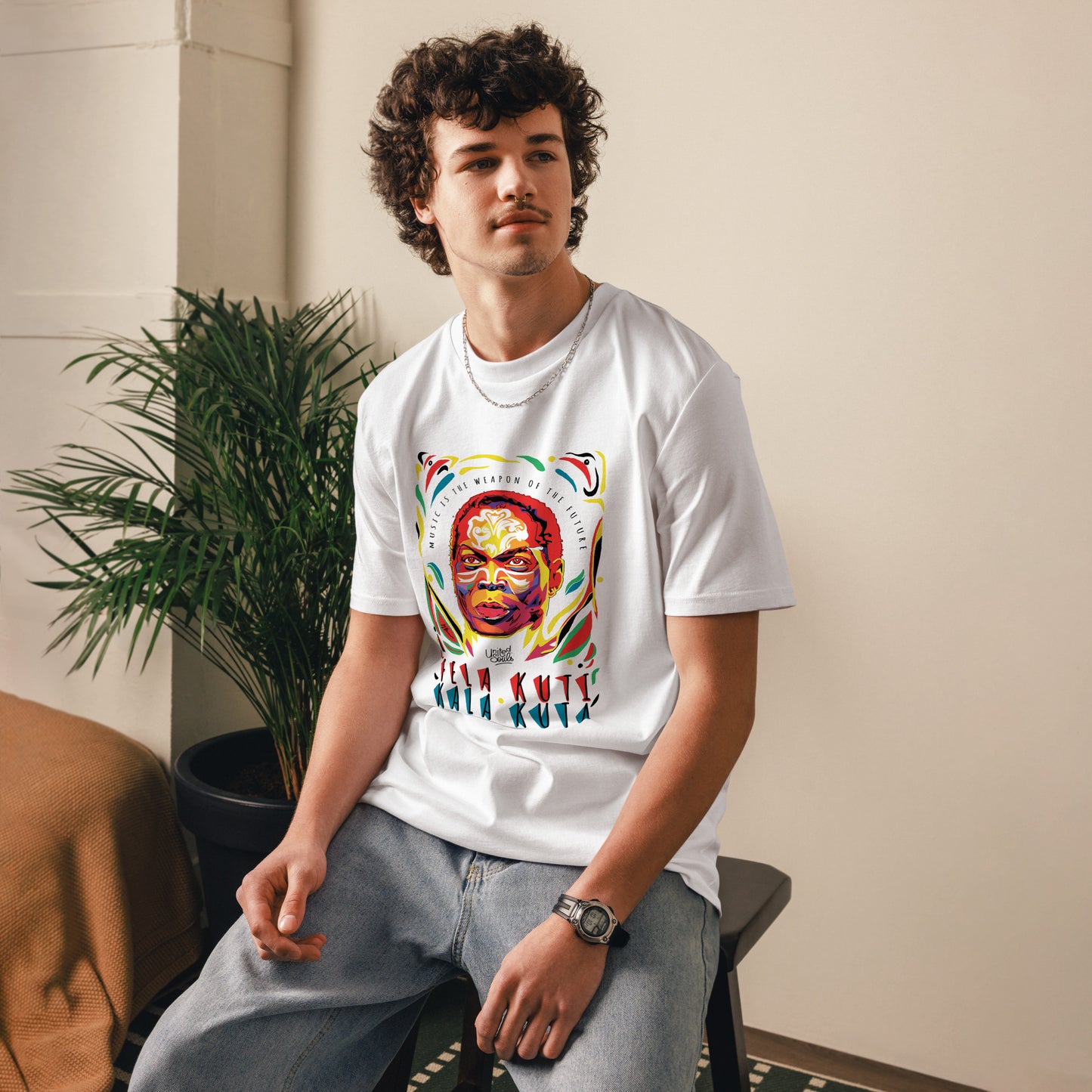 Fela Kuti I Das Unisex-T-Shirt aus Bio-Baumwolle