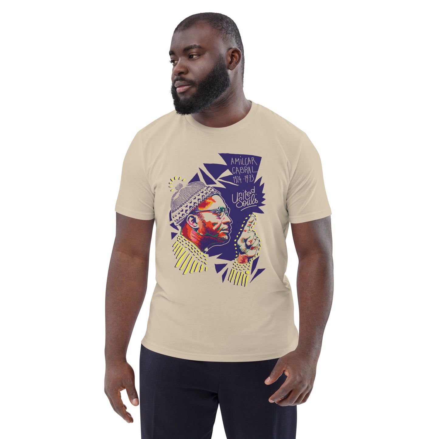 Amílcar Cabral I Das Unisex-T-Shirt aus Bio-Baumwolle 