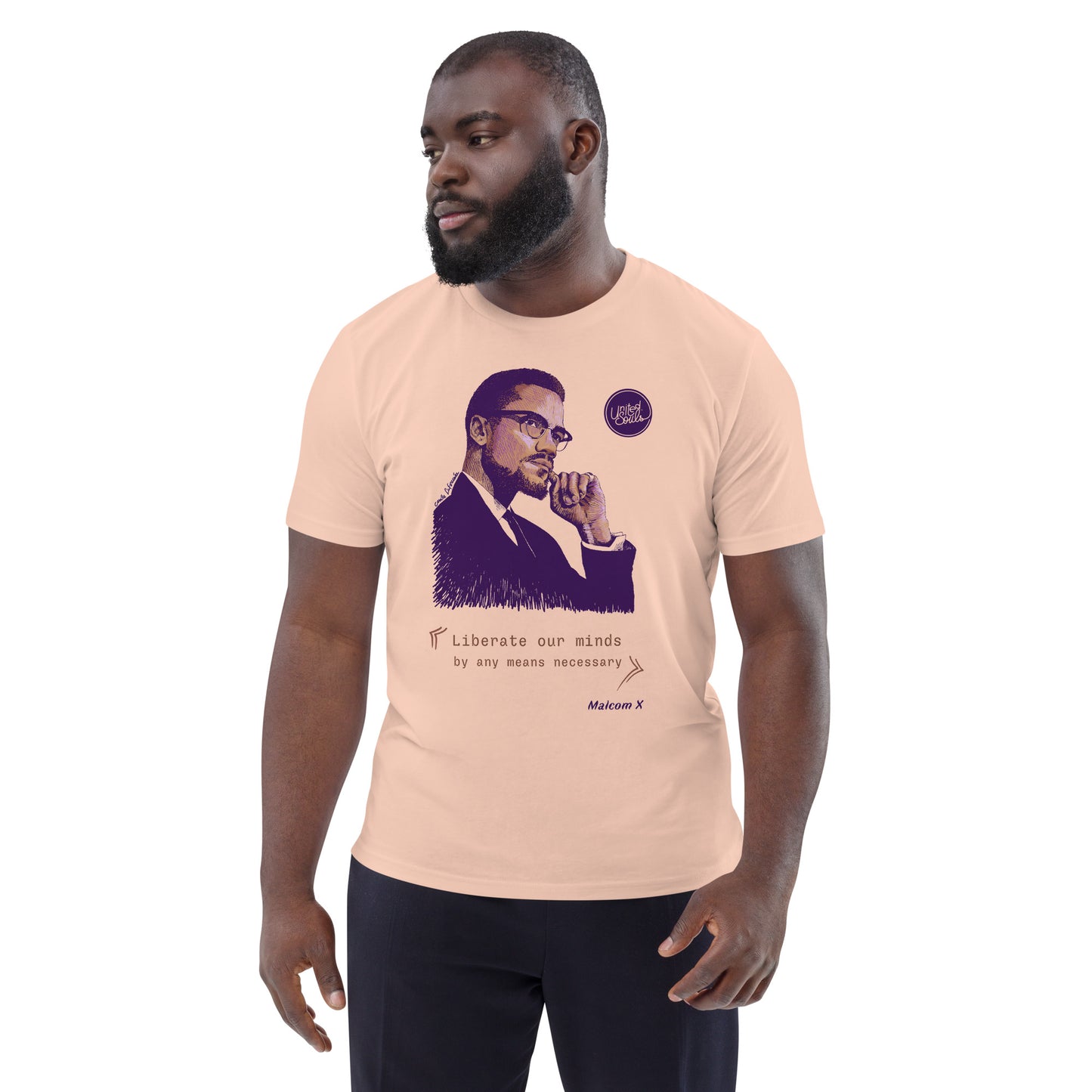 Malcolm XI Das Unisex-T-Shirt aus Bio-Baumwolle