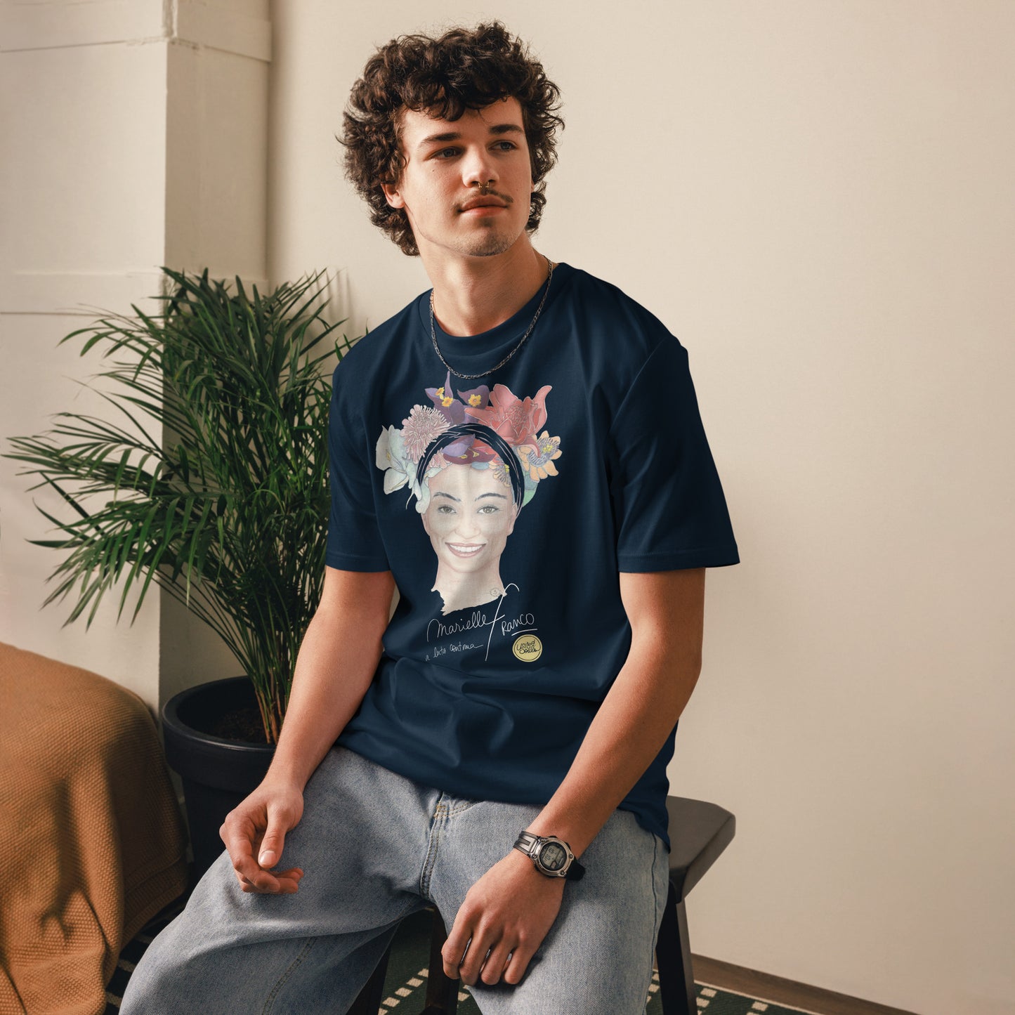 Marielle Franco I Das Unisex-T-Shirt aus Bio-Baumwolle