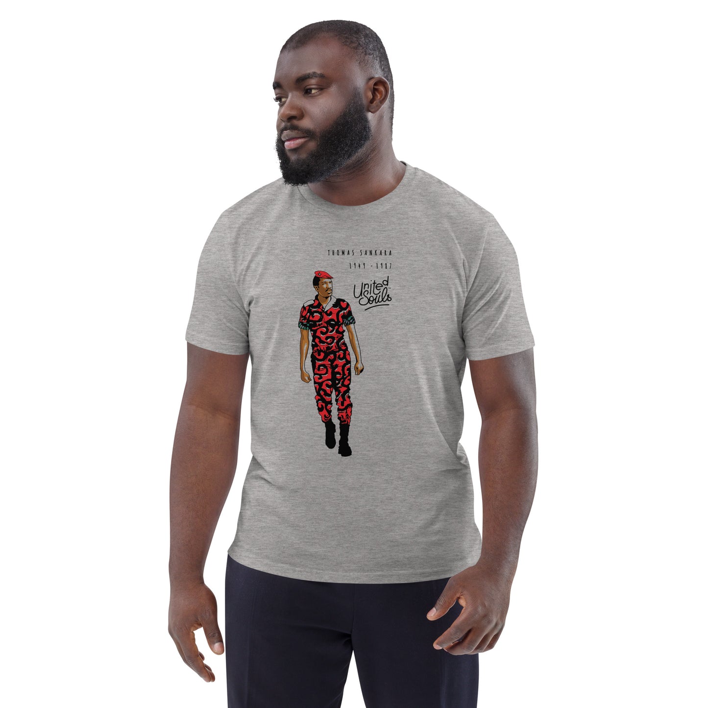 Thomas Sankara I Le t-shirt unisexe en coton biologique