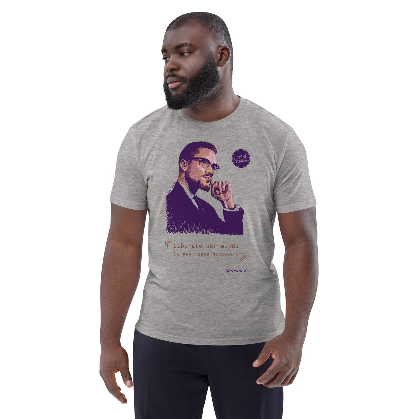 Malcolm XI Das Unisex-T-Shirt aus Bio-Baumwolle
