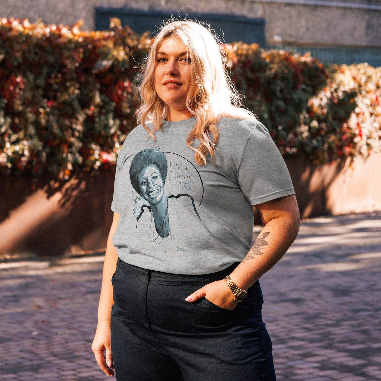 Nina Simone I The unisex organic cotton t-shirt
