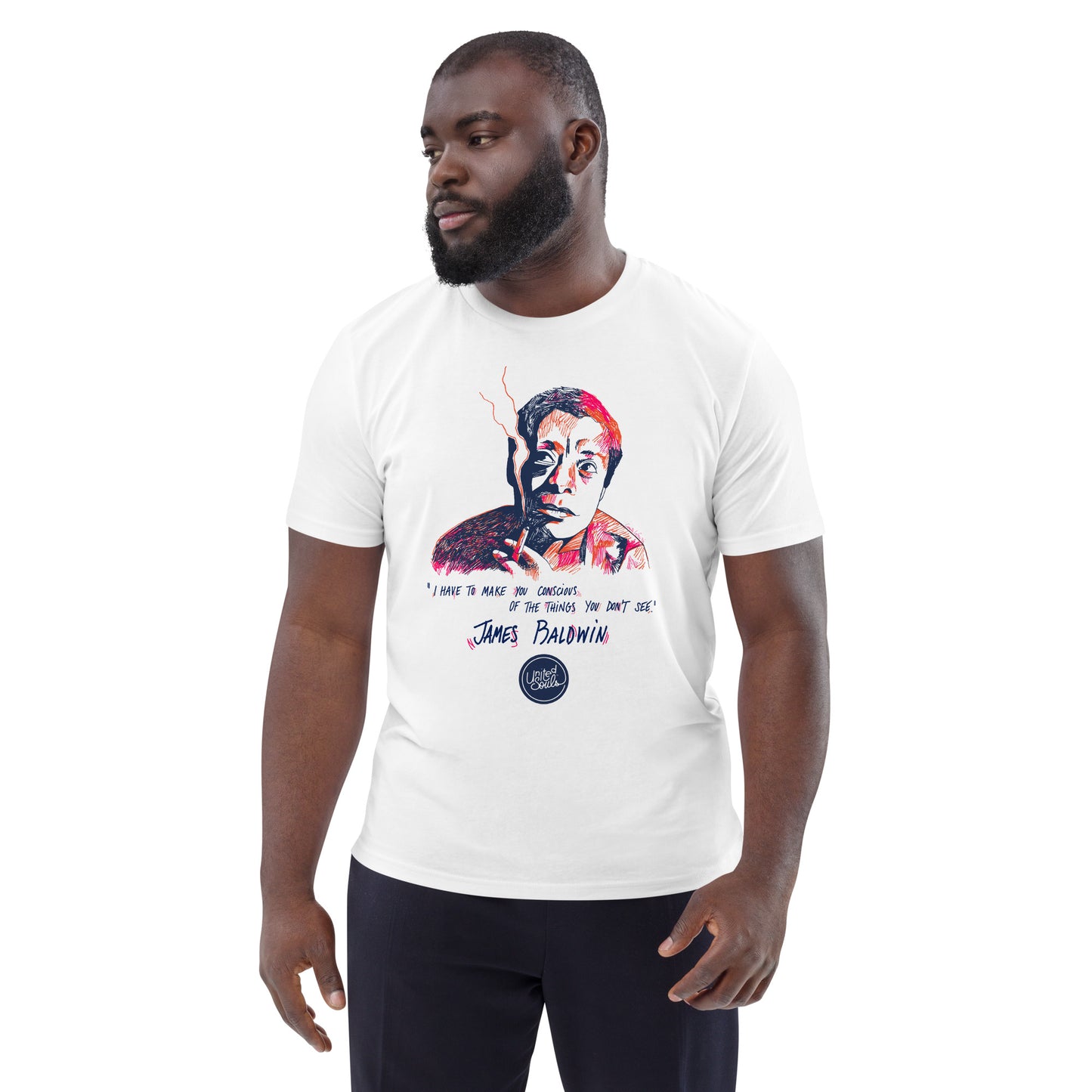 James Baldwin I The Unisex Organic Cotton T-Shirt