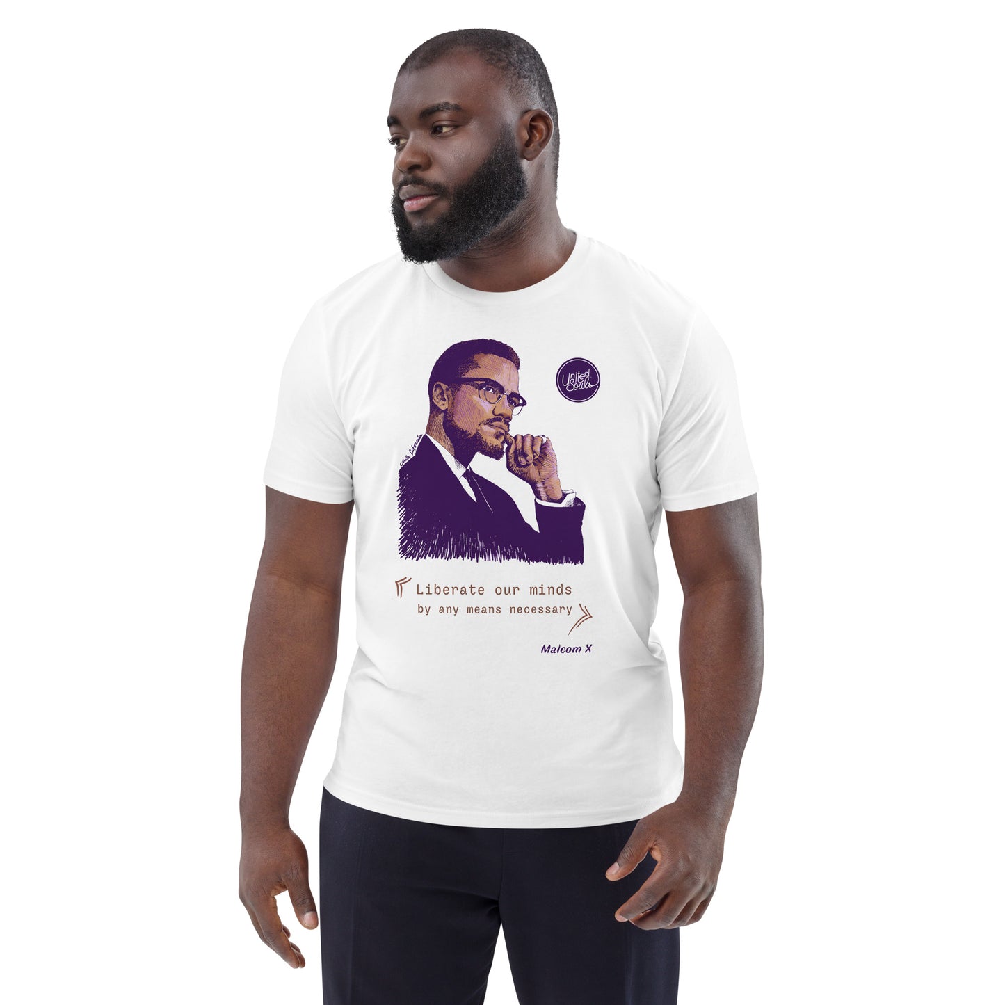 Malcolm XI Das Unisex-T-Shirt aus Bio-Baumwolle