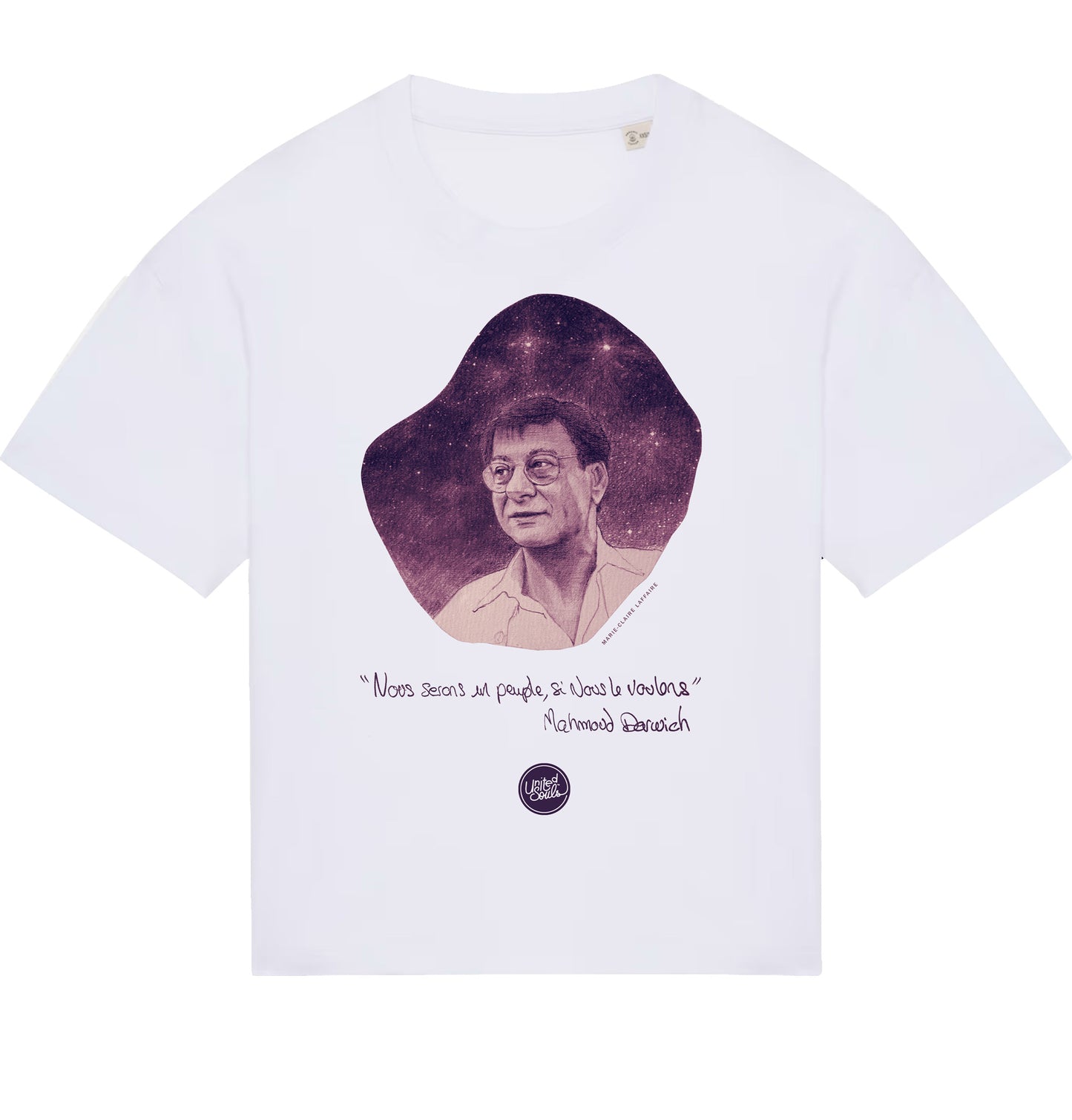 Mahmoud Darwich I Le T-shirt oversize Femme