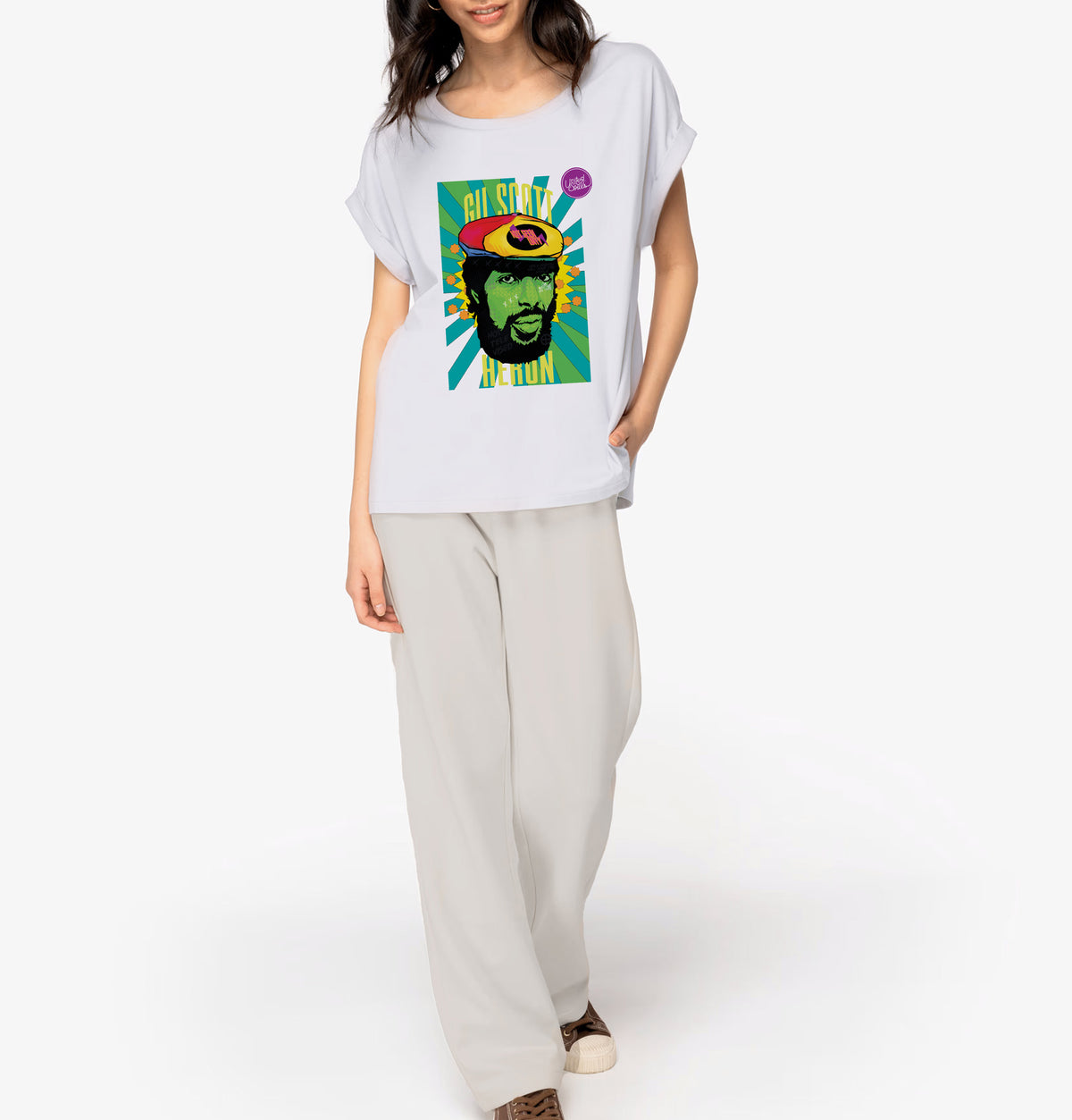 Gil Scott Heron I Damen T-Shirt mit Manschettenärmeln
